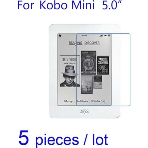 5pcs E-Book Screen Protector films Clear/matte Anti-glare/Nano Explosion Proof Protective Films for Kobo Mini 5 5.0 LCD Guard