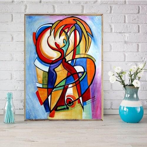 Abstract Music Studio Pictures Living Room Wall Art Decor God Bless You No Frame Poster Oil Painting Decoration