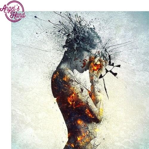 DIY 5D Full Diamonds Embroidery Abstract beauty square Diamond Painting Cross Stitch Kits Diamond Mosaic Home Decoration