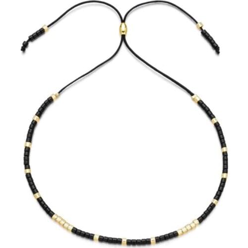 Bohemian Boho Summer Seed Beads Charm Strand Bracelet Handmade Womens Link Bracelets Fashion Jewelry Gift for Girl Women