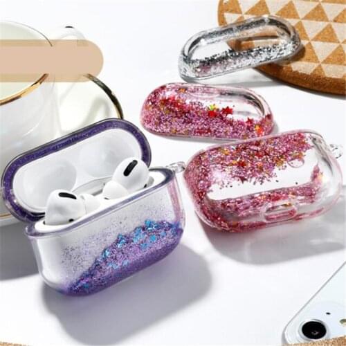 PC Quicksand Case For Airpods 1 2 3 Pro Cases PC Case For AirPods 3 Protective Bluetooth Earphone Cover For Apple Air Pods Case