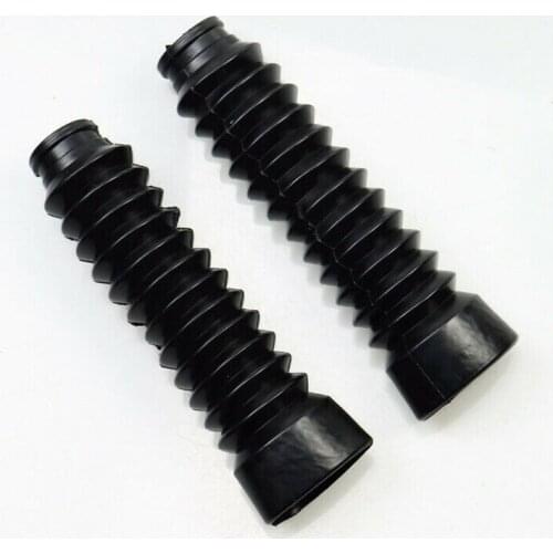 Black Dust Jacket Cover Front Fork Boots For GN125 GN Off Road Dual Sport