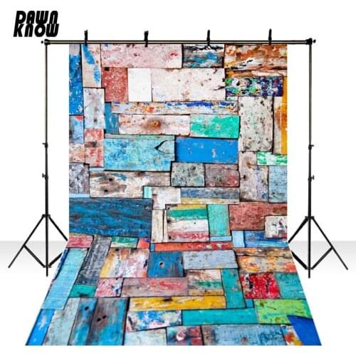 Color Wood Floor Vinyl Photography Background Stone Wall New Fabric Flannel Backdrops for Wedding photo studio Floor671