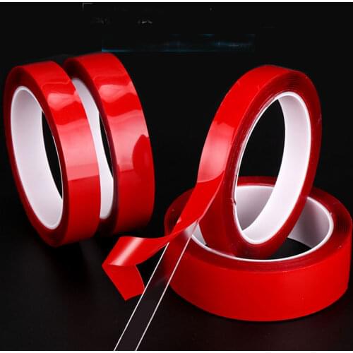 2 Rolls /1roll 3M Double Sided Adhesive Tape Acrylic Transparent No Traces Sticker for LED strip Car Fixed Phone Tablet Fix