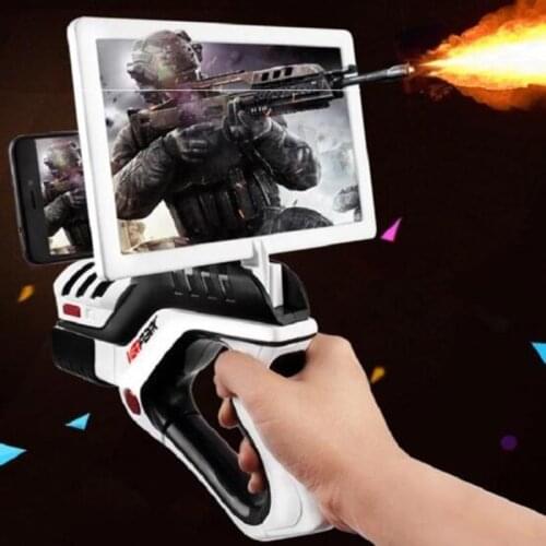 AR Gun Game Toy Multiplayer Interactive Airsoft Air Guns Shoot Bluetooth Control Virtual Reality Gamepad Gifts Toys for children