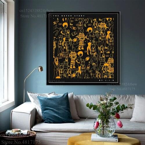 J.I.D Poster Rapper Singer Music Album The Never Story Canvas Painting Wall Art Posters and Prints Home Decor