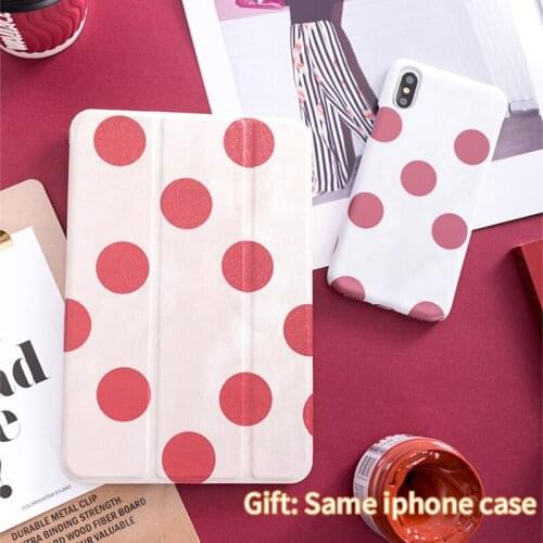 Red Dot Magnetic Protective Shell Skin For iPadPro9.7" 10.5 12.9 Air Air2 Mini 1 2 3 4 Tablet cover for New iPad9.7 2017 2018
