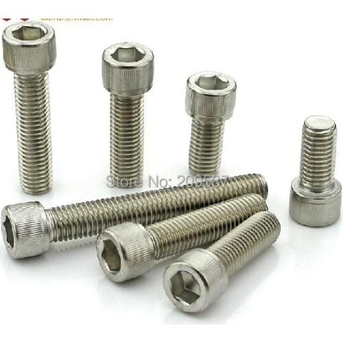 Lot20 Metric Thread M8* 16mm Stainless Steel Hex Socket Bolt Head Cap Screw