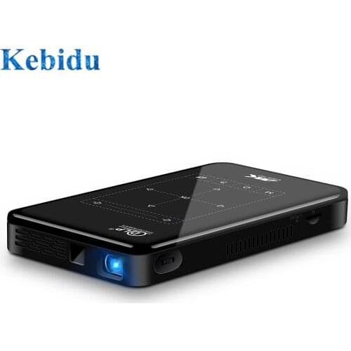 DLP 2021 Full HD Mini Projector Android 9.0 LPDDR4 2GB 16GB Portable 4K Wifi Projector Bluetooth Battery Video Beamer PK C6