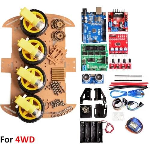 Avoidance Tracking Motor Smart Robot Car Chassis Kit/Speed Encoder /Battery Box/2WD Ultrasonic Module kit For Arduino