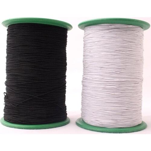 0.5mm sewing machine bottom line of ultra fine round elastic line elastic line black and white 320 meters