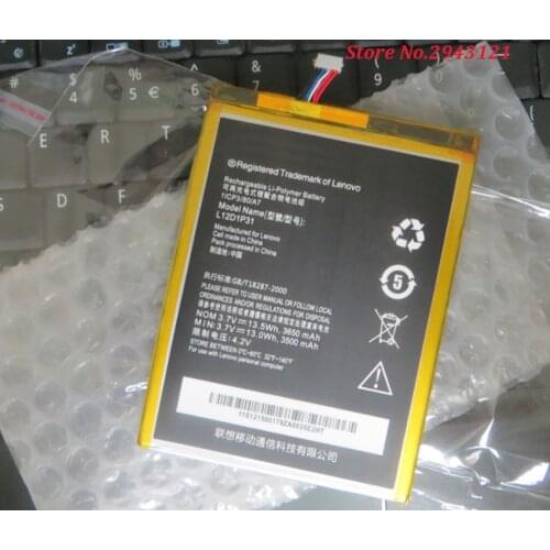 For Lenovo 3650mah L12D1P31 Battery original Li-ion For Lenovo IdeaTab lepad A1000 A1010 A5000 A3000 A3000-H