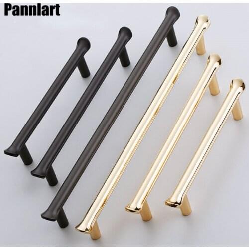 Pannlart 1 Pc Light Luxury Gold Cabinet Handles Kitchen Cupboard Wardrobe Door Pulls Drawer Knobs Furniture Handle Hardware