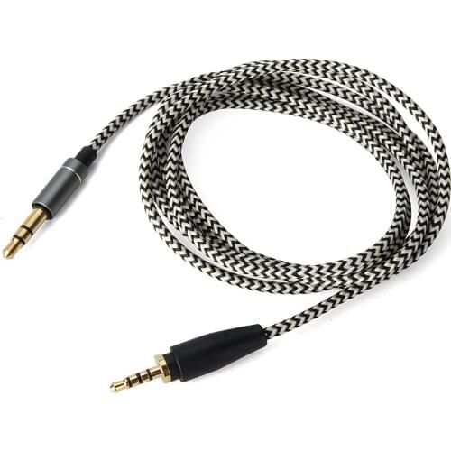 Replacement Stereo Audio Cable Upgrade Braid Tangle-Free Cord for Sennheiser Urbanite On-Ear XL Wireless Over-Ear Headphones