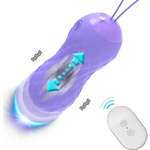 Telescopic Rotation Wireless Vibrating Love Egg G Spot Clitoris Stimulator Vaginal Ball Vibrator Erotic Sex Toys for Women Adult