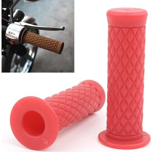 Universal Rubber Handlebar Hand Grip Bar End For Harley Honda Triumph Yamaha 22mm Hand Grip Motorcycle