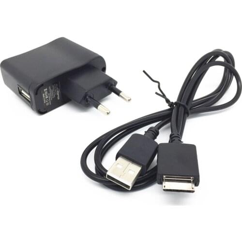 USB Battery Wall Charger+data CABLE for SONY Walkman MP3 NWZ-A726 NWZ-A728 NWZ-A729 NWZ-S710FNWZ-S718FBNC NW-S703F NW-S705F