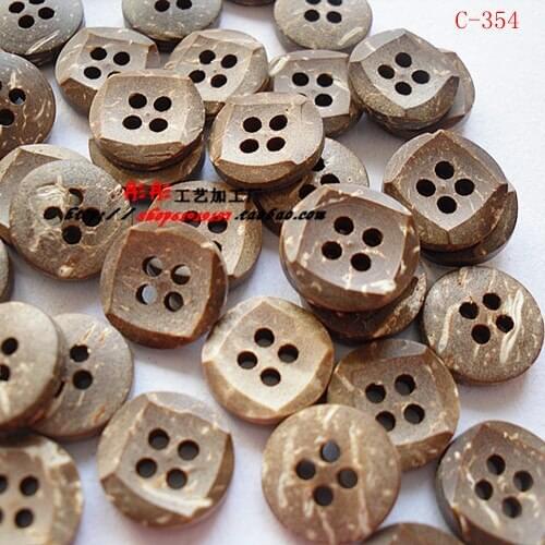 12mm, Natural coconut buttons,Accssories sewing (c-354)
