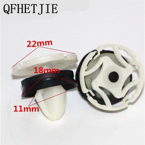 15PCS Nylon Decorative Clip White Automobile Car Door Interior Fastener Car Styling for Peugeot 307 308 408 206 207 3008