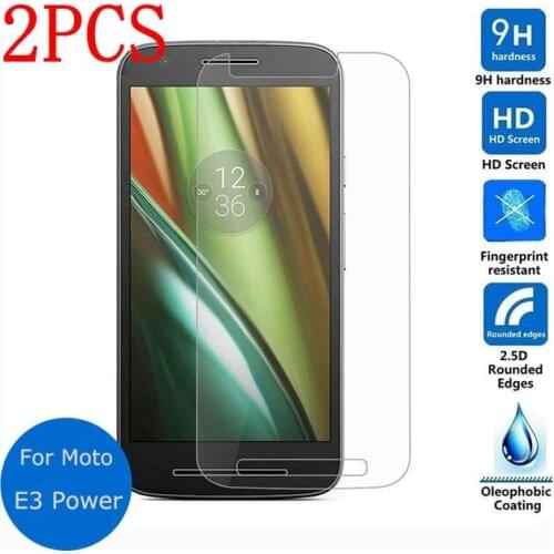 2PCS Tempered Glass For Motorola Moto E3 Power Screen Protector protective film For XT1700 XT1706 Glass