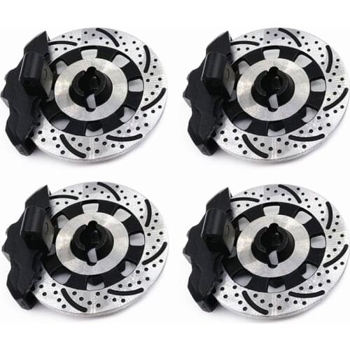 4 Pieces Unlimited Desert Racer (UDR) Adapter Aluminum Wheel Hex Hub Brake Disc + Caliper Disc OP For 1/7 Traxxas UDR