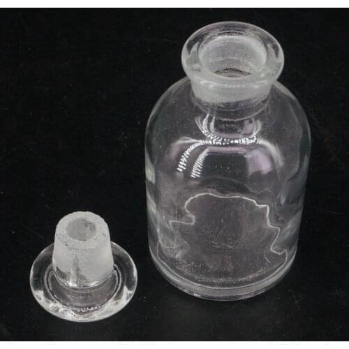 60ml Clear Glass Narrow Mouth Bottle With Stooper Lab Chemistry Glassware Teaching
