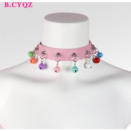 B.CYQZ 2021 New Faux Leather Necklace Party Rave Harness Belt Woman Sexy Harajuku Garters Body Bondage Punk Style Lingerie