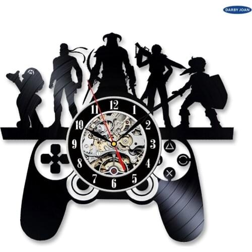 Playstation Game Characters Theme Vinyl Record Wall Clock Christmas Gift duvar saati