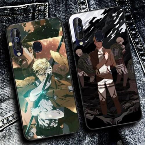 YNDFCNB Smith Erwin Attack on Titan Phone Case for Samsung A51 01 50 71 21S 70 31 40 30 10 20 S E 11 91 A7 A8 2018