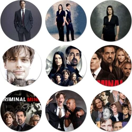 Criminal Minds Series Icons Pins Badge Decoration Brooches Metal Badges For Backpack Decoration