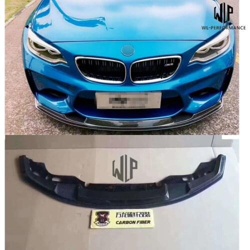 F87 M2 High Quality Carbon Fiber Car body kit Front Splitter Lip For BMW F87 M2 MTC Style Car styling 15-UP