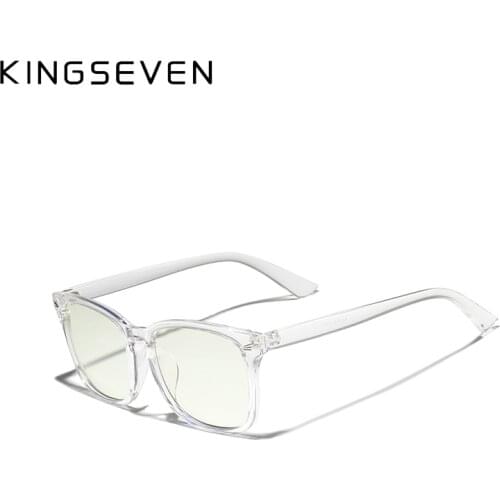 KINGSEVEN 3 Pack Blue Light Blocking Glasses Fashion Square Nerd Eyeglasses Hinges Anti Blue Ray Computer Game Glasses Women/Men