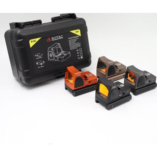 Sotac RMR Red Dot Sight Scope Collimator Glock Reflex Sight Scope Fit 20mm Weaver Rail For Airsoft Hunting Holographic Sight