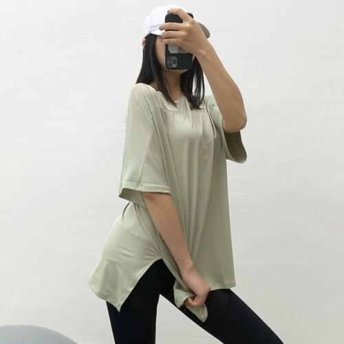 Yoga Crop Top New Summer Sports Short Sleeve T-shirt Womens Long Clothes Running Yoga Top Deportivo Mujer Camisetas