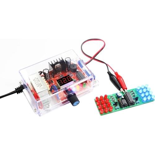 DIY Kit LM317 Adjustable Regulated Voltage to 1.25V-12.5V Step-down Power Supply Welding Module PCB Board Electronic kits
