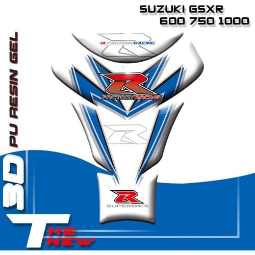 Motorcycle Tank Sticker Decals 3D Tank Pad Fishbone Protective Decals For Suzuki GSXR 600 750 1000