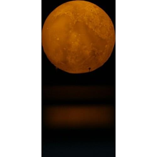 Lighting Night Light 12CM LED 3D PVC Moon Lamp Warm / Cool White Dimmable Touch artical moon nightlight