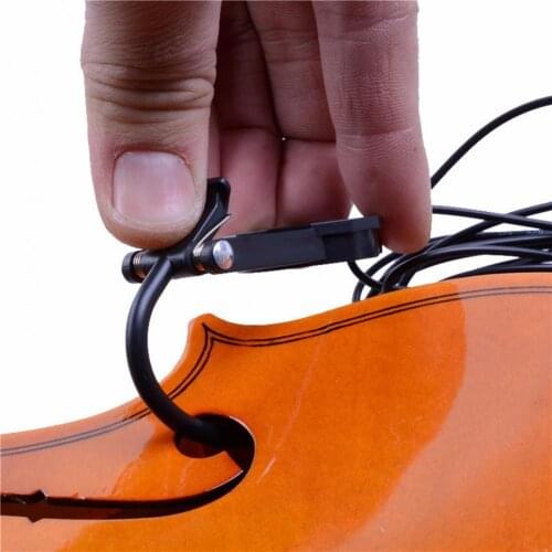 Polygonal clip type violin sound hole pickup clip design is simple to install plastic sturdy pickup preamp