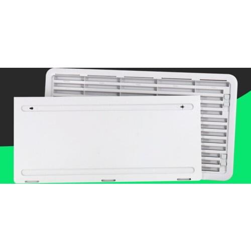 Durable Universal RV Storage Hatch w/ Fan Camper Accessories White 52x28cm
