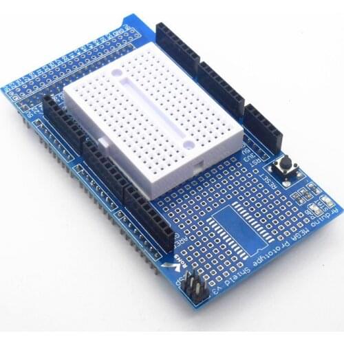 Prototype Shield Protoshield V3 Expansion Board with Mini Bread Board MEGA + White breadboard