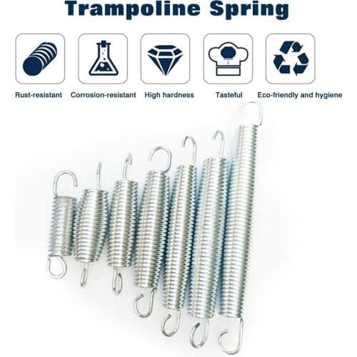 Heavy Duty Galvanized Steel Trampoline Springs Jumping Bed Stretching Spring For 6feet/8fft/10feet/12feet/13feet/14feet/15feet