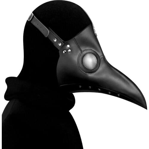 Halloween Plague Doctor Mask with Long Beak Cosplay Holiday Party Dance Party Performance Props