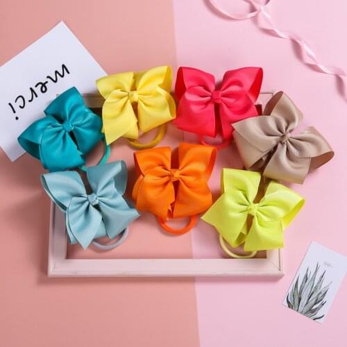 Newborn Hair Ties For Kids Headwear Elastic Hair Bands For Baby Girls Ribbons Bowknot Turban Newly Born Accessories 2021 Gifts
