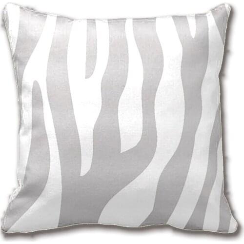 Grey & White Animal Print Pattern Throw Pillow Case Decorative Cushion Cover Pillowcase Customize Gift By Lvsure For Sofa Seat