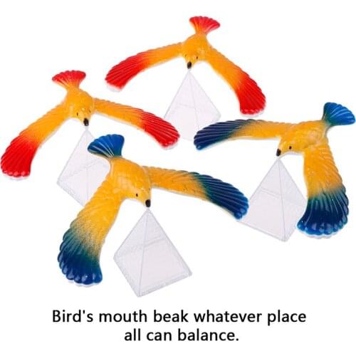 Amazing Balancing Eagle With Pyramid Stand Magic Bird Desk Fun Funny Gadgets Novelty Interesting Toys For Children Birthday Gift