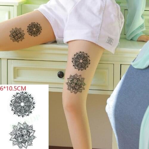 Waterproof Temporary Tattoo Sticker Mandala Flower Totem Hanna Small Size Body Art Flash Tattoo Fake Tattoo for Women Men