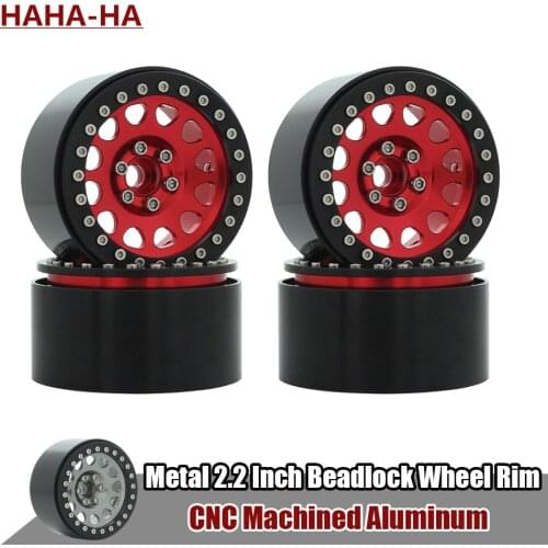 1PCS/4Pcs Metal 2.2 Inch Beadlock Wheel Rim for 1/10 RC Crawler Traxxas TRX4 TRX6 Axial SCX10 Capra Wraith YK4102