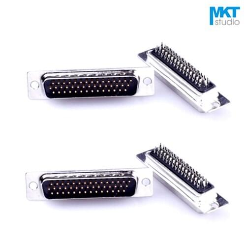 10Pcs Sample Wire Welding Solder Type Straight DB44 DR44 D-sub PCB Mount RS232 Serial Port Connector Socket Male/Female
