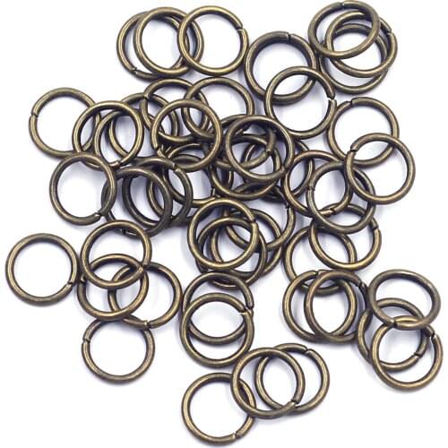 1000Pcs Open Jump Rings Round Alloy Bronze Tone For Charm Bracelets Fashion Jewelry DIY Findings 4x0.5mm
