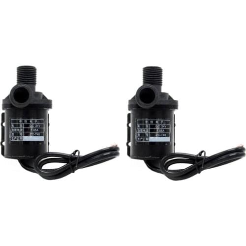 2pcs 24V ZC-T40 DC Mini Brushless Magnetic Hot Water Pump High Temp 100 Degrees C
